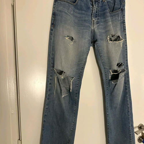 Zara Man men's ripped jeans like new, size 42 blue