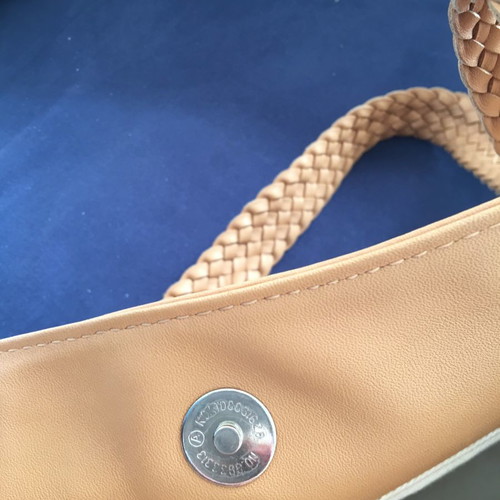 Tosca Blu shoulder bag used, leather, nude to tan color
