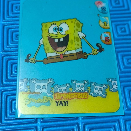 SpongeBob SquarePants collectible card set of 5 like new with sleeves