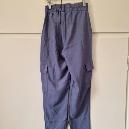 Morena Spain high-waisted airy blue cargo pants XS/S, like new