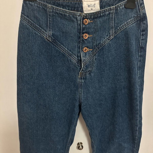 Jeans with buttons straight fit like new