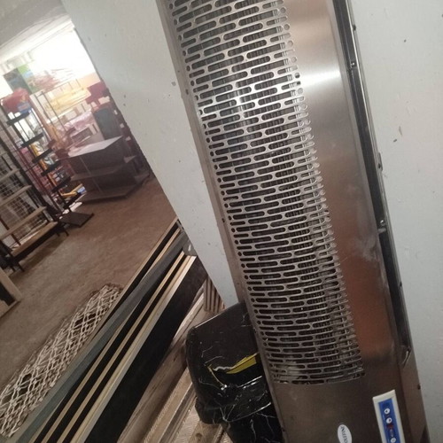 Olefini 1.80m professional air curtain with inox shell