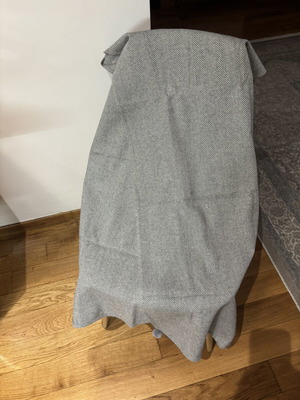 Pashmina gray with herringbone pattern like new