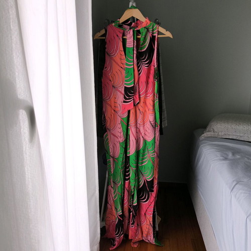 Karavan maxi dress like new, one size with belt