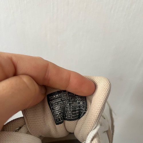 Tommy Hilfiger sneakers size 37 used, white and gold