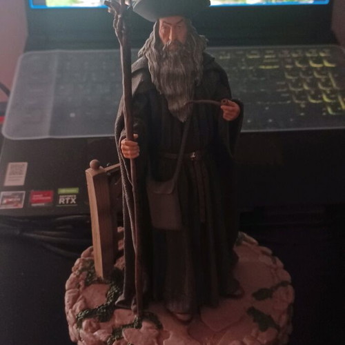 Gandalf LOTR figure 3D printed resin hand-painted like new