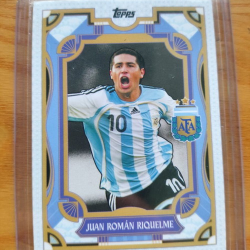 Topps Maradona and Riquelme Argentina team card set