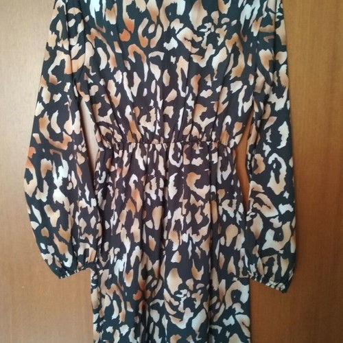 Dress thin in black and brown, like new, one size