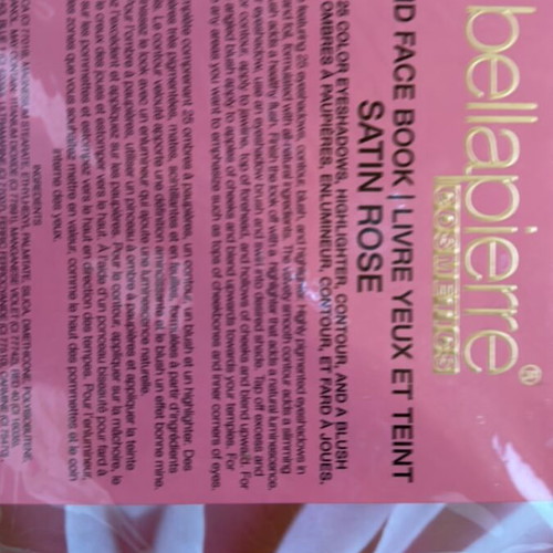 Satin Rose makeup palette Bellapierre Cosmetics new