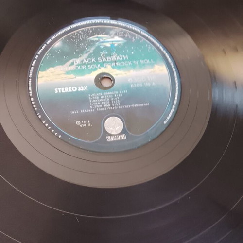Black Sabbath LP used, metal vinyl record
