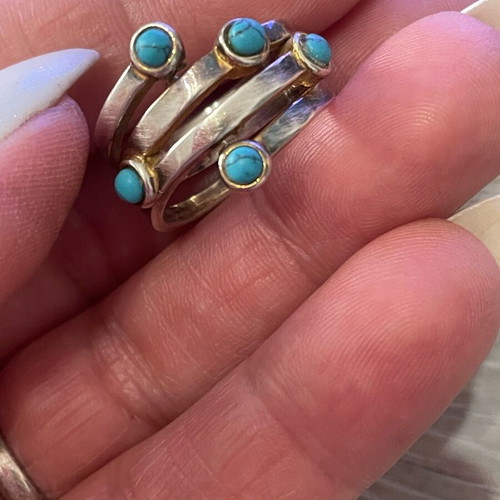 Silver 925 ring with turquoise used JOOLS