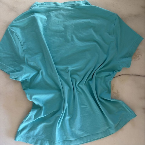 Trussardi Jeans Aqua Turquoise Cotton T-Shirt