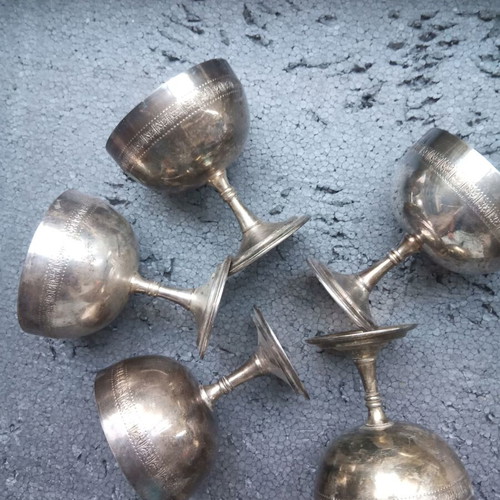 Silver-plated decorations like new, all together