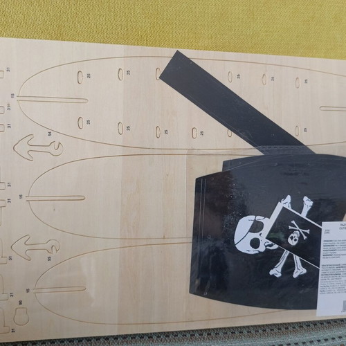 Pirate ship wooden construction kit new