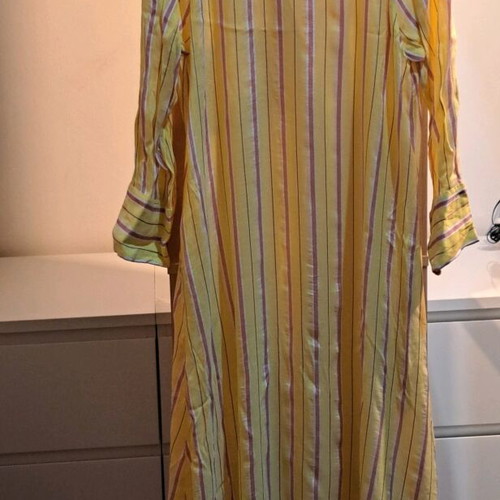 Zara Striped Dress Size XS New, Multicolor Yellow