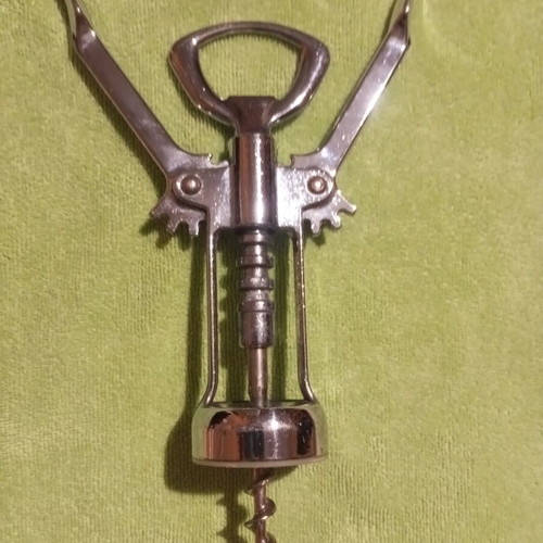 Classic metal corkscrew like new with double lever