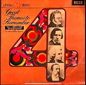 Ronnie Aldrich And His Two Pianos - Great Themes To Remember (LP). 1972. VG / G+