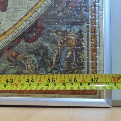 Orbis Terrarum 3000 pcs puzzle in aluminum frame like new 120x80cm