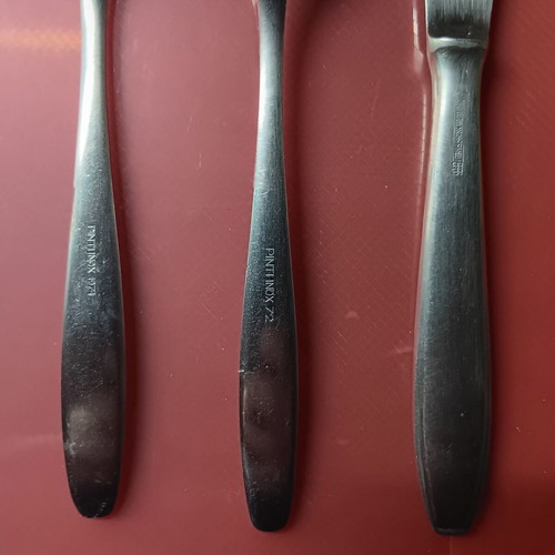 Collectible German army spoon knife fork set used