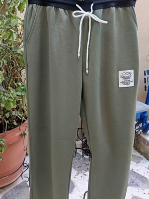 Παντελόνι φόρμας βισκόζη σε λαδί χρώμα size S/M καινούργιο