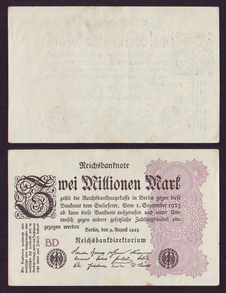 Γερμανία  Germany 2 Million Mark 1923  (АЛБ0.15ю088)