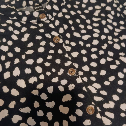 Shein dress size S like new, black and white with buttons