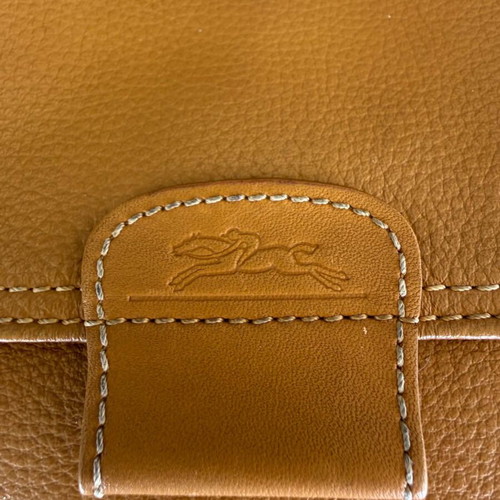 Longchamp vintage leather shoulder bag used