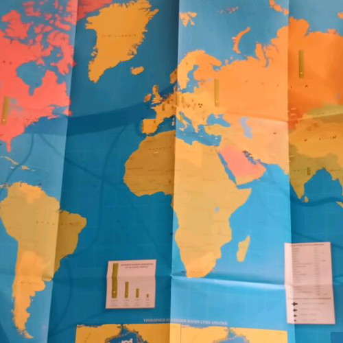 Super World brand new map 96×47cm elements