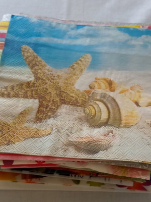 Decoupage napkins new, pack of about 70
