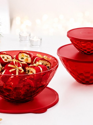 Tupperware Prisma Bowl Set 3.5L, 2L, 0.5L new