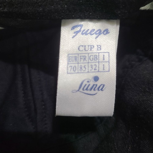 Vintage goth bustier corset like new, black, size 70B