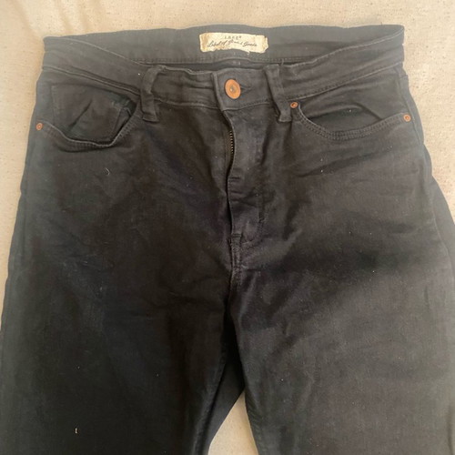 Zara dark blue low-rise jeans used