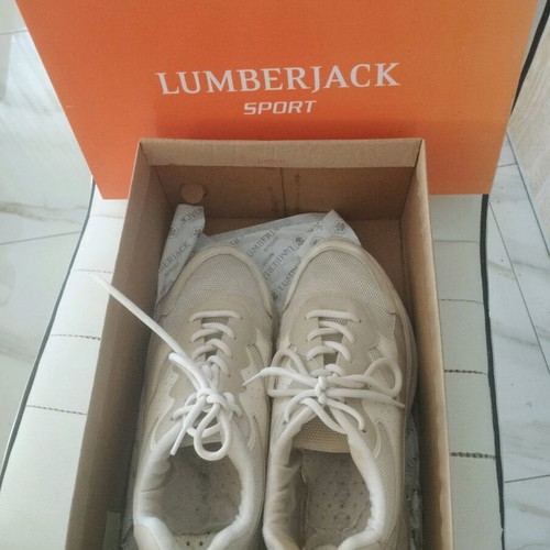 Lumberjack sneakers used, size 40, white and beige