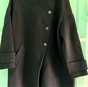 Γυναικειο Παλτο μαυρο Zara basic XL
