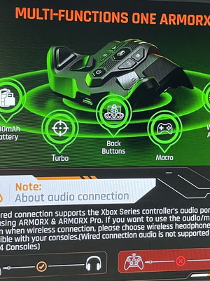 ArmorX Big Big Won Wireless Back Button Controller for PC Xbox Series X/S new