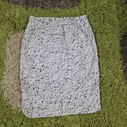 COS midi cotton skirt black and white size S new