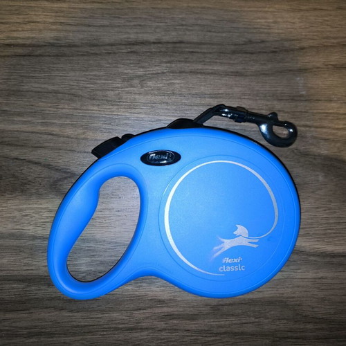 Flexi New Classic Large Long Tape 8m leash like new, blue, up to 50kg