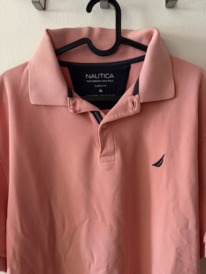 Μπλούζα Polo Nautica XL σαν καινούργια, κόκκινη και ροζ