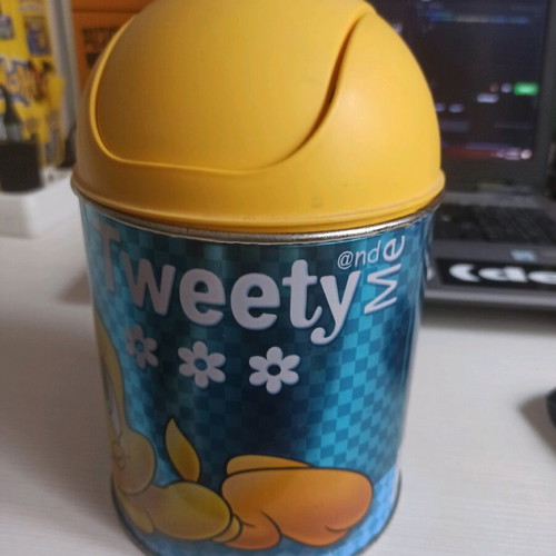 Small Tweety waste or storage bin used