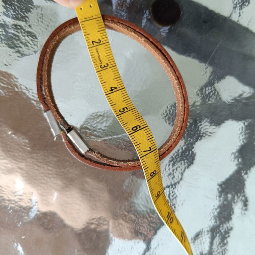Leather bracelets like new, genuine from Florence, brown