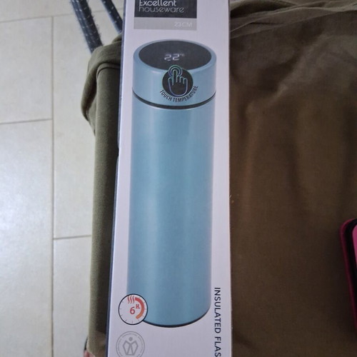Thermos stainless steel with digital temperature display 23cm new