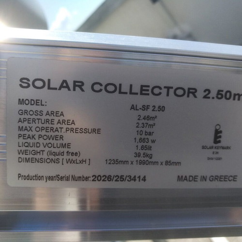 Solar water heater NIREAS lightly used