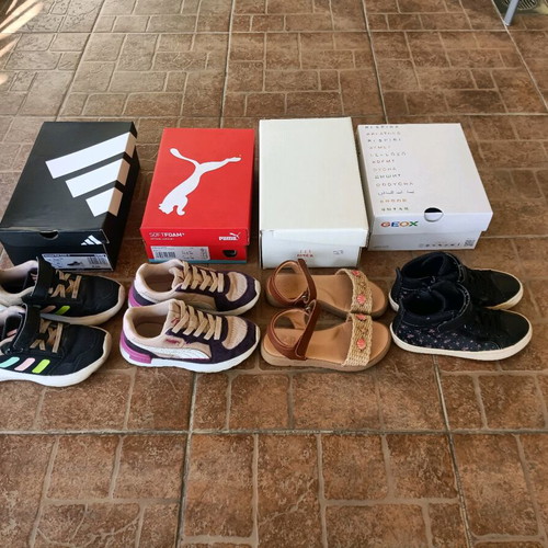 Girls' shoes used, pack of 4 pairs size 30