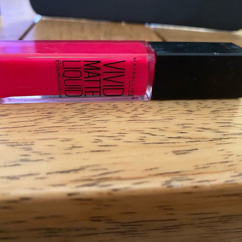 Maybelline Vivid Matte Liquid lip gloss number 15 Electric Pink like new