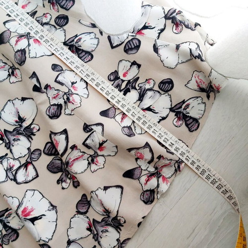 Fidele dress used, size M 38 10, beige floral viscose