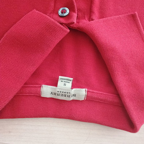 Burberry short sleeve shirt like new, red, size S