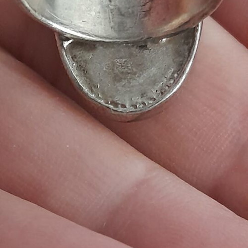 Vintage large 925 silver ring handmade, like new