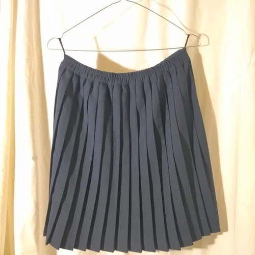 Crist pleated skirt like new, navy blue, size M/L