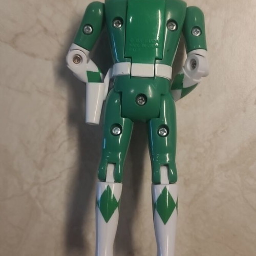 Power Ranger Green Fliphead figure Bandai 1993 like new