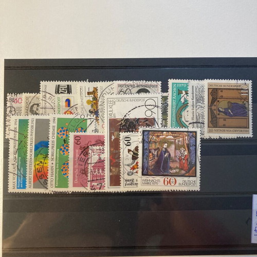 German stamps used, complete series 1979